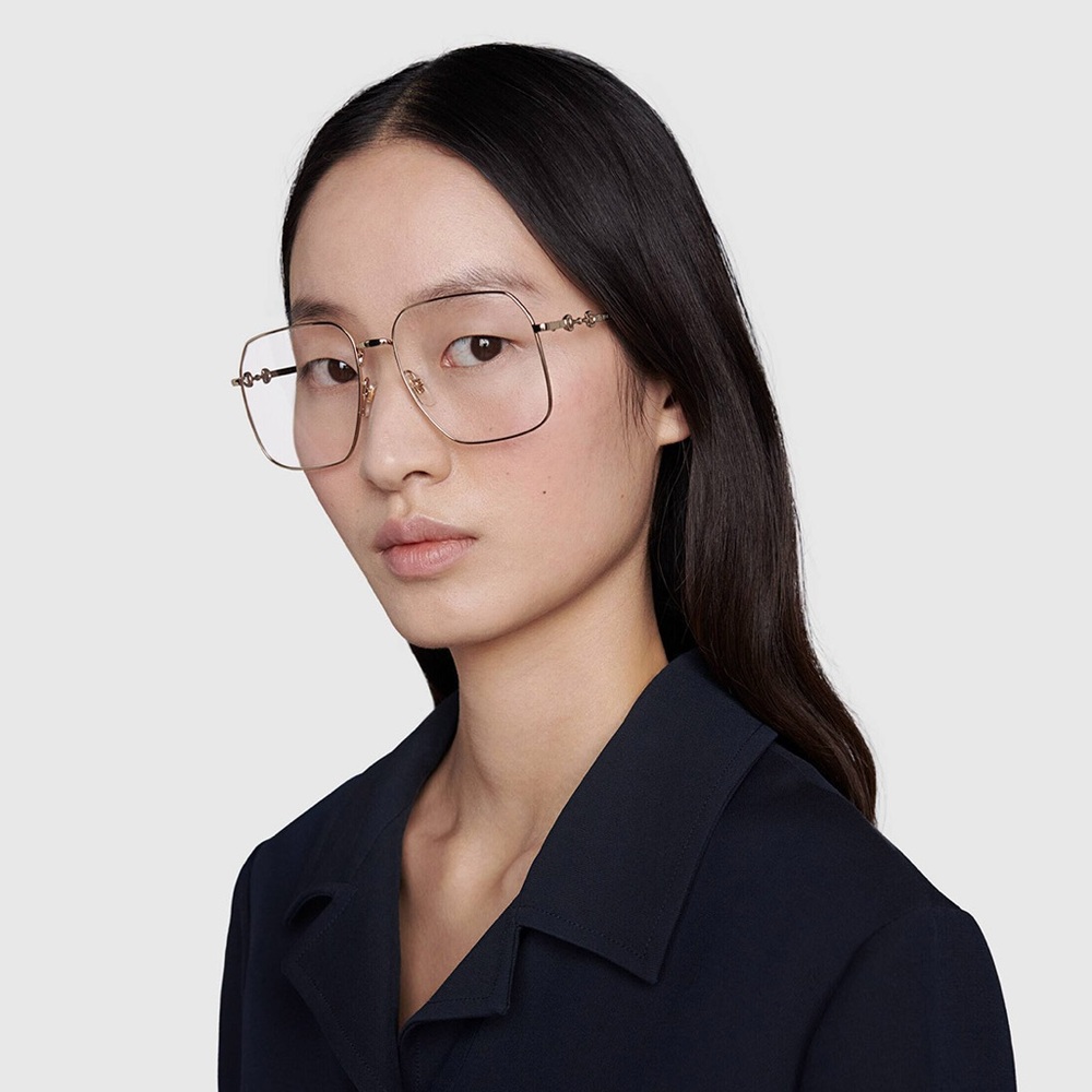 💯- New Authentic Gucci™ GG0952O 003 57 - Silver Oversized Glasses